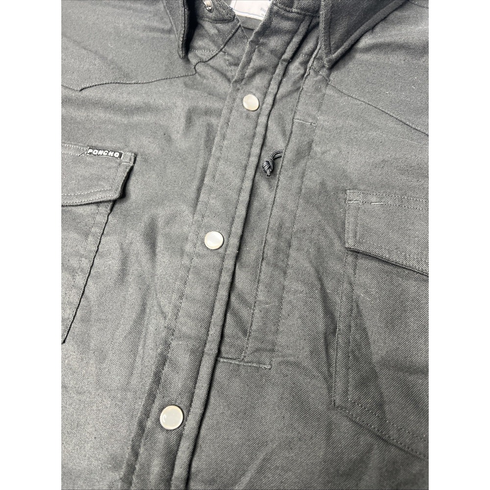 Poncho Shirt Mens XXL Piedras Negras Pearl Snap Western Regular Fit Performance - Picture 4 of 12